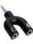 4456 Kulaklık Mikrofon Ayırıcı Çoklayıcı 3.5mm Splitter Switch Stereo Dönüştürücü 1