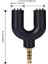 4456 Kulaklık Mikrofon Ayırıcı Çoklayıcı 3.5mm Splitter Switch Stereo Dönüştürücü 4