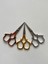 11 cm Burma Desenli Gold Nişan & Nakış Makası | Dekoratif ve Keskin Uçlu 1
