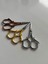 11 cm Burma Desenli Gold Nişan & Nakış Makası | Dekoratif ve Keskin Uçlu 2