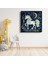 Gece Unicorn - Pastel Renkli Sihirli Dostumuz Kanvas Tablo 1