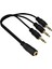 Speeduf3 Erkek Stereo 1 Dişi Stereo 1 Dişi Aux 3 Erkek Aux Kablo Ses Sistemi Kablosu 1