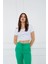 Önü Düğme Detaylı Crop T-Shirt 1