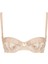 Magnetic Spell Balenli Yarım Kap Sütyen, Çiçek Işlemeli, Altın Detaylı, Fransız Nakışıyla 1