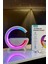 Rgb Işıklı Bluetooth Hoparlörlü Kablosuz Şarj Istasyonu | Akıllı Gece ve Masa Lambası Speaker BT2301 1