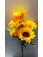 1 Adet Yapay Ayçiçeği Sunflower Tekdal 5 Çiçekli 4 Yapraklı 55 cm 1