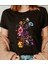 Dna Çiçek Baskılı Özel Tasarım Oversize Tshirt 1
