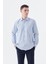 Mavi Klasik Fit İtalyan Yaka Uzun Kol Klasik Kravatlık Kolay Ütülenebilir Pamuklu Gömlek 1