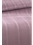 %100 Pamuk Çift Kişilik Kopanaki Dantelli Waffle Pike 210x230 cm-Lila 3