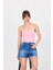 Pembe Ince Askılı Basic Atlet 848 1