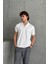 Erkek Oversize Fermuarlı Polo Yaka Triko T-Shirt 2