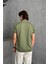 Erkek Oversize Fermuarlı Polo Yaka Triko T-Shirt 5