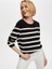 Çizgili Triko Görünümlü Uzun Kol T-Shirt S25TSH055 2