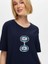 Önü Nazar Boncuğu Baskılı Yuvarlak Yaka Pamuklu T-Shirt S25TSH093 4