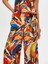 Eteği Sulu Soyut Desen Wide Leg Fit Pantolon S25PNT031 4