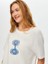 Önü Nazar Boncuğu Baskılı Yuvarlak Yaka Pamuklu T-Shirt S25TSH093 4