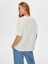 Jean Aplike ve Zincir Nakışlı Yuvarlak Yaka Pamuklu T-Shirt S25TSH082 3