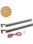 Balkon Çamaşır Kurutma Askısı Alüminyum Küpeşte Askılığı Kurutmalık Bronz Kare 80X30 mm 1