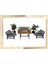 Madera Alüminyum Bahçe Balkon Oturma Grubu 3+1+1+Masa 1