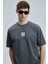 Helıx Modern Grafik T- Shirt Koyu Gri 3