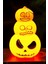 Halloween Cadılar Bayramı Işıklı 3 Katlı Balkabağı Dekoru 2