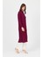 Bordo Düğmeli Kol Lastikli Uzun Tunik 4507A 3