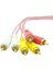 3.5 mm Stereo Dişi 6 Tos Erkek 5+1 Ses Sistemi Kablo Rca Çıkışını 3.5 mm Jak Çıkışına Çeviciri Dönüştürücü Jack 5