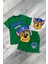 Baskılı Tişört Şort ve Paw Patrol Chase Maskeli Yeşil Renk Çocuk Takım 1