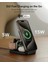 3 In 1 15W iPhone + Airpods + Apple Watch Magsafe Deri Seyahat Şarj Standı Halolock Qi2 Siyah ( Apple Mfm Lisans ) + ( 20W Şarj Adaptör ile Gelir ) 2