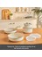 Swiss Crystal Almond Cream Easy Clip 9 Parça Indüksiyon Tabanlı Tencere / Tava Seti 5
