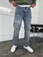 Yırtık Detay Yıkamalı Baggy Jean 2