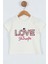 Kız Çocuk Tshirt Love Baskılı Bisiklet Yaka D28 1