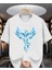 Mavi Anka Kuşu Özel Tasarım Baskılı Oversize Tshirt 1