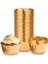 Muffin Kek Kalıbı 25 Adet Cupcake Kağıdı Altın Rengi Golden 1
