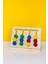 Ahşap Renkli Pullarla Kartlı Sıralama Oyunu -Eğitici Montessori Oyuncağı - Ahşap Oyuncak 5