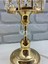 Modern Dekoratif Gold Metal Ayaklı Kristal Taşlı Kristal Konik Şapkalı Abajur Masa Lambası 4