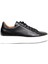 Çanta Siyah-Beyaz Hakiki Deri Sneaker Ayakkabı 632.2501 2