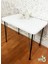 Siyah Metal Ayaklı 60 x 90 cm Kalınlıklı (Tek Masa) Mutfak - Balkon - Çalışma Masası 2025 3