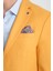 Allegri Erkek Sarı Desenli Slim Fit Mono Yaka Spor Blazer Ceket 2