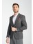 Caswino Erkek Siyah Ekose Slim Fit Mono Yaka Spor Blazer Ceket 3