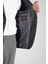Caswino Erkek Siyah Ekose Slim Fit Mono Yaka Spor Blazer Ceket 4