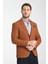 Allegri Erkek Hardal Desenli Slim Fit Mono Yaka Spor Blazer Ceket 3