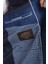 Adelfo Erkek Indigo Diagonel Süet Slim Fit Mono Yaka Spor Blazer Ceket 4