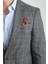 Caswino Erkek Gri Ekose Slim Fit Mono Yaka Spor Blazer Ceket 2