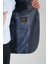 Mendes Erkek Koyu Lacivert Ekose Slim Fit Mono Yaka Spor Blazer Ceket 4