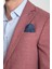 Allegri Erkek Bordo Desenli Slim Fit Mono Yaka Spor Blazer Ceket 2