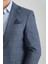 Mendes Erkek Lacivert Ekose Slim Fit Mono Yaka Spor Blazer Ceket 2