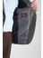 Caswino Erkek Gri Ekose Slim Fit Mono Yaka Spor Blazer Ceket 4