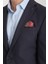 Pieros Erkek Koyu Lacivert Pamuk Karışımlı Slim Fit Mono Yaka Spor Blazer Ceket 2