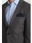 Pieros Erkek Antrasit Pamuk Karışımlı Slim Fit Mono Yaka Spor Blazer Ceket 2